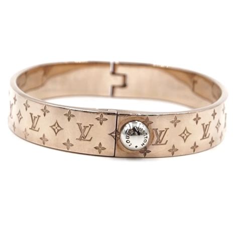 louis vuitton rose gold nanogram cuff|Louis Vuitton cuff bracelet.